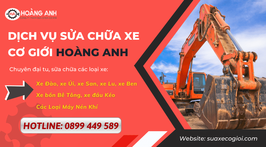 Dịch vụ sửa chữa xe cơ giới tại HCM, Bình Dương, Đồng Nai, Vũng Tàu