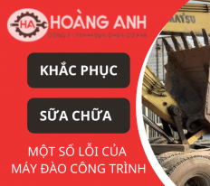 Khắc phục, sửa chữa một số lỗi của máy đào công trình