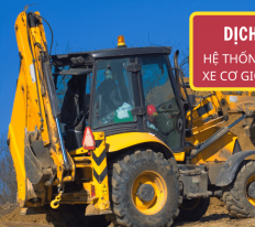 Sửa chữa hệ thống điện và thủy lực xe cơ giới, máy công trình 