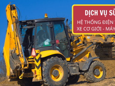 Sửa chữa hệ thống điện và thủy lực xe cơ giới, máy công trình 